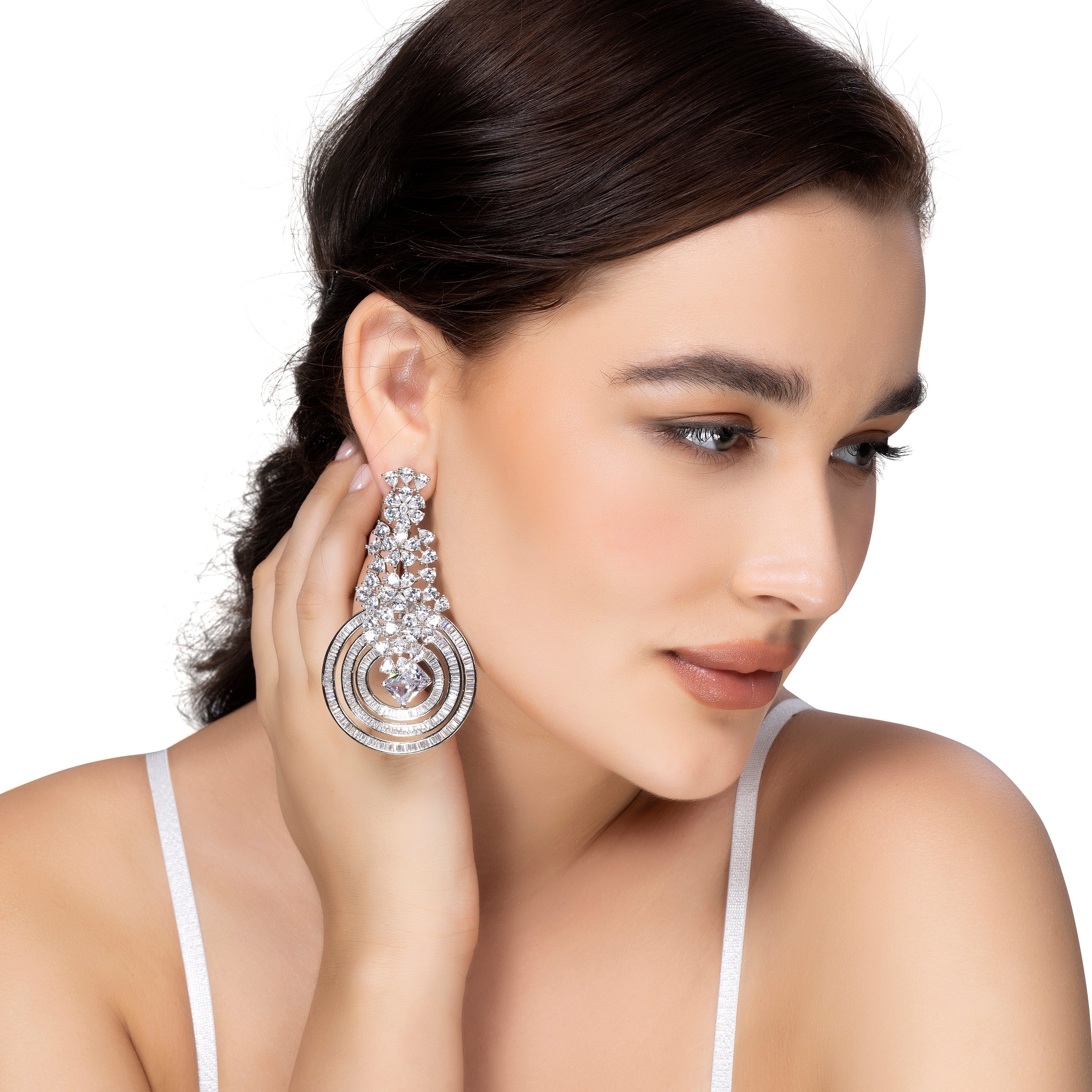 Luxury Zirconia Stone Designer Earrings